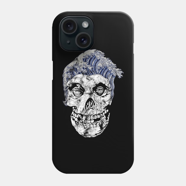 Skull Head Waves Color Phone Case by FUMANTO