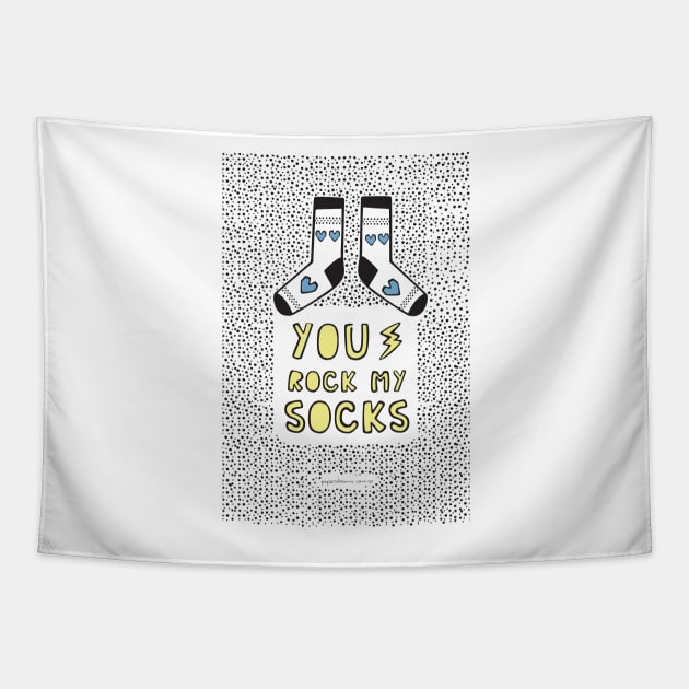 You rock my Socks! Tapestry by paperdreams