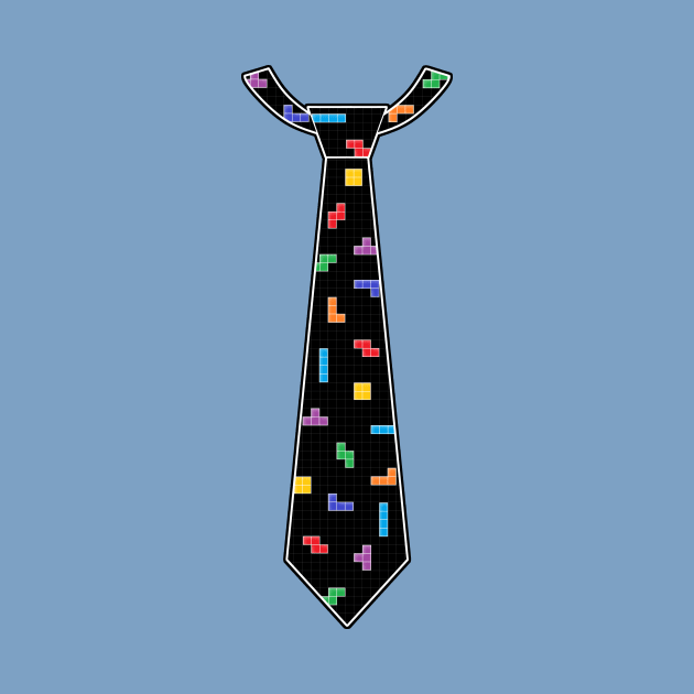 Tetris Tie Tee by ChelsieJ22