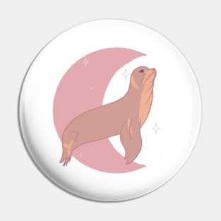 Sea Lion Crescent - Rose Pin