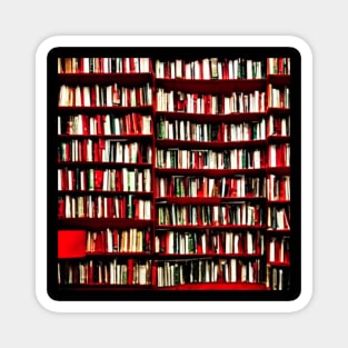 Red and Green Theme Book Shelf Magnet