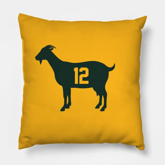 Green Bay Packer GOAT Pillow by N8I