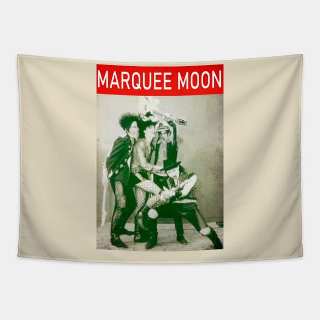 Marquee Moon Vintage Post Tapestry by kusuyma