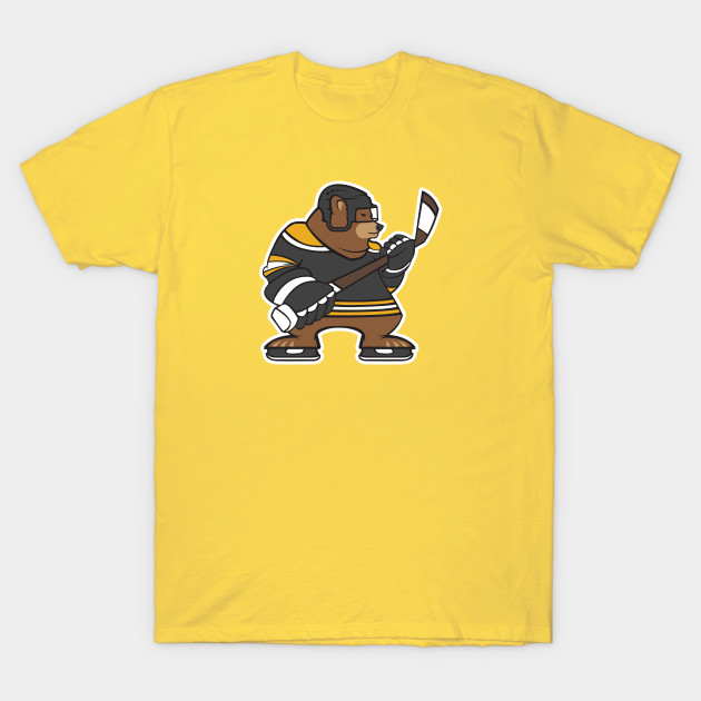 yellow bruins shirt