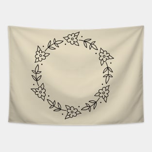 floral wreath Tapestry