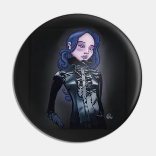Blue gothic girl Pin