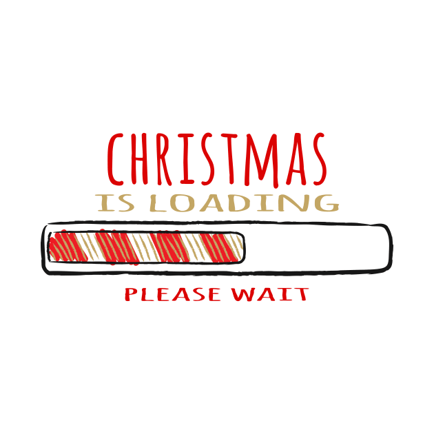 Christmas loading - Happy Christmas and a happy new year! - Available in stickers, clothing, etc by Crazy Collective