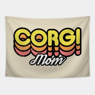 Retro Corgi Mom Tapestry