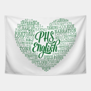 PHS English Love Tshirt Tapestry