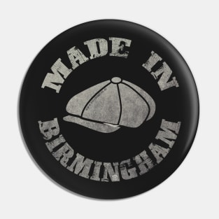 Blinding Newsboy Cap Made in Brum Pin