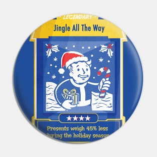 Fallout Festive Perk Card Pin