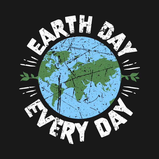 Earth Day Everyday Climate Vote Typographie Illustration Gift by jodotodesign