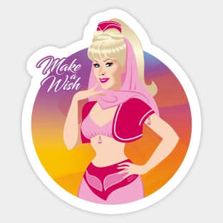 Sticker for Sale avec l'œuvre « Je rêve de la bouteille de Jeannie - La  bouteille de Jeannie » de l'artiste mariusluppino