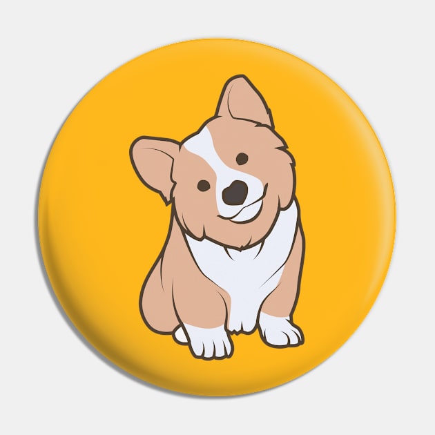 Cute Corgi Puppy Pin by crissbahari