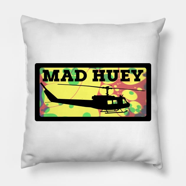 Mad Huey Pillow by Toby Wilkinson