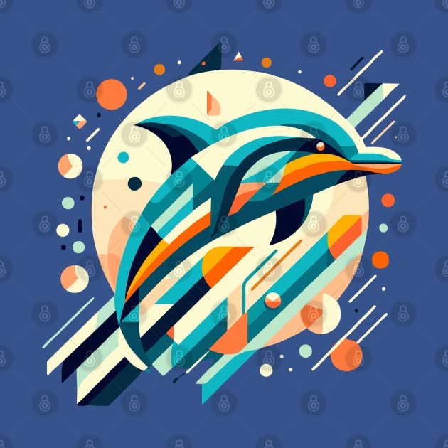 Abstract Animal Dolphin 2 by sapphire seaside studio