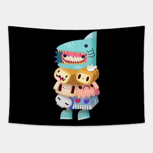 Doodle Bot SHARKY Tapestry