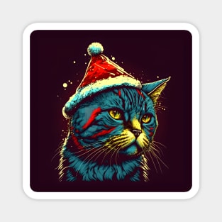 Christmas Cat Magnet