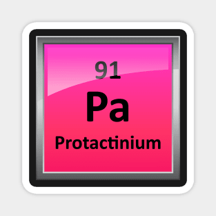 Protactinium Periodic Table Element Symbol Magnet