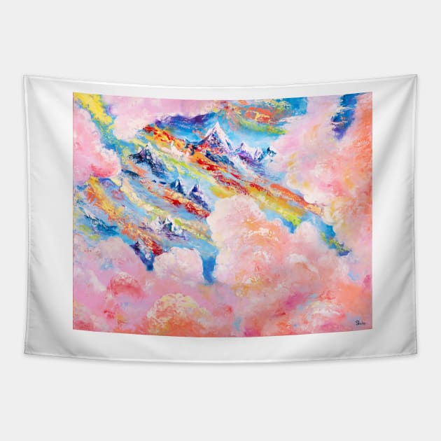 Mountains in Tibet Tapestry by NataliaShchip