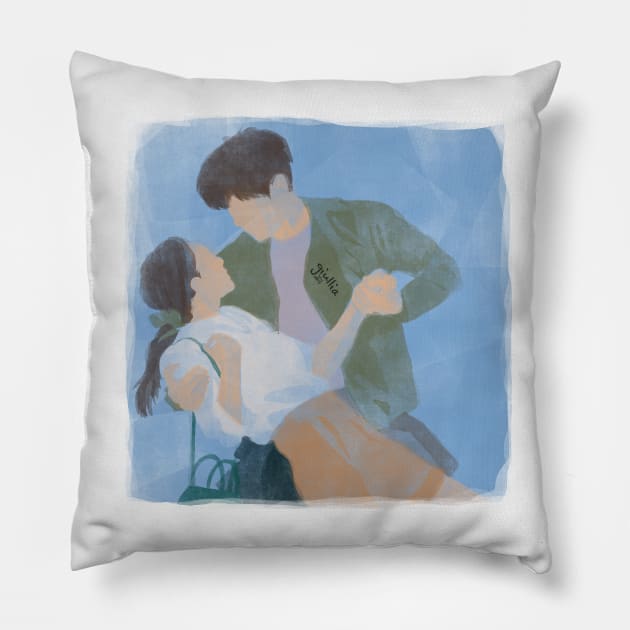 Hometown Cha Cha Cha FANART 02 Pillow by Giullia - Yeppeunyeppeun Art