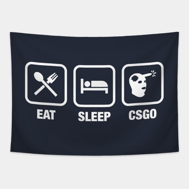 CSGO Eat Sleep Headshot Gaming Tee Tapestry by gam1ngguy