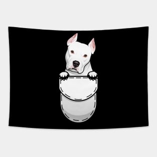 Pit Bull Terrier Pocket Dog Tapestry