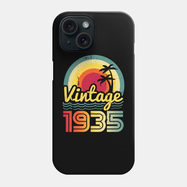 Vintage 1935 Made in 1935 88th birthday 88 years old Gift Phone Case by Winter Magical Forest