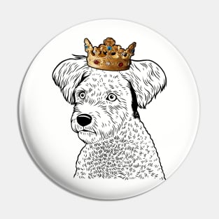 Pumi Dog King Queen Wearing Crown Pin