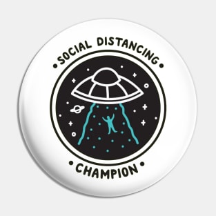 Social Distancing Champion Pin