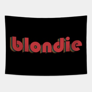 Blondie - Retro Rainbow Typography Style 70s Tapestry