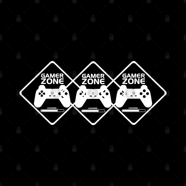 Gamer White Minimalist Aesthetic Design by PANGANDOY