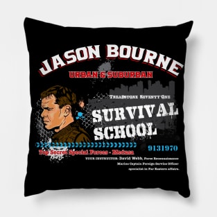 Jason Bourne Urban & Suburban Survival School Pillow