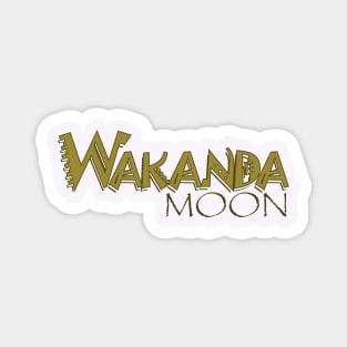 Wakanda Moon Logo (Text) Magnet