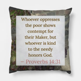 7Sparrows Proverbs 14:31 Pillow