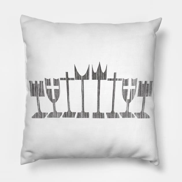 Lineup Pillow by Wwonka