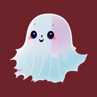 Cute Ghost Sticker T-Shirt