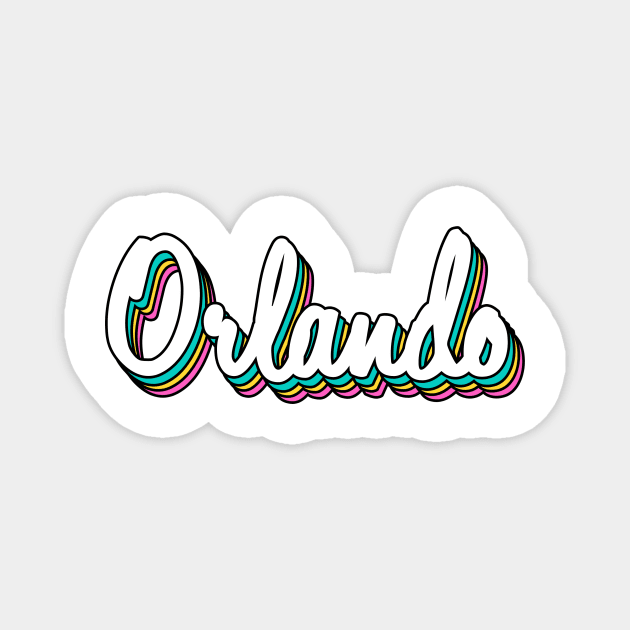 Retro Orlando Magnet by lolosenese