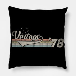 Vintage 1978 Design 42 Years Old 42nd birthday for Men Women Pillow