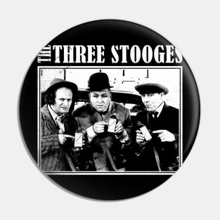 The Three Stooges  // Vintage Distressed Pin