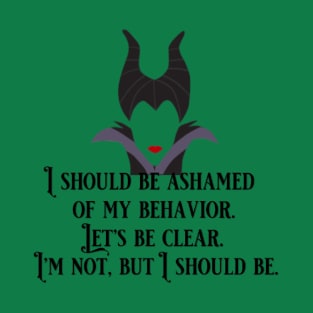 Maleficent Ashamed T-Shirt