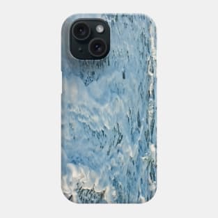 Waves hitting the sand beach Phone Case