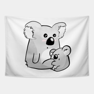 Cute Kawaii Koala Hug Tapestry