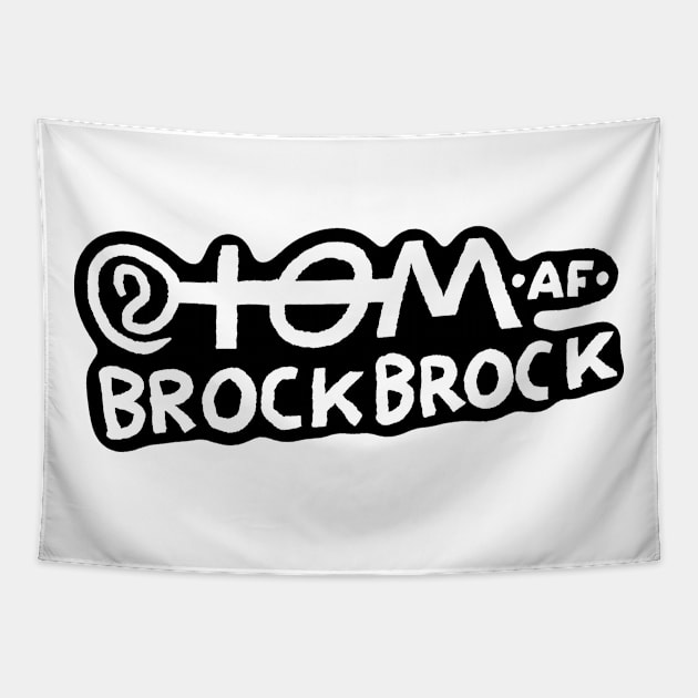 tom af brockbrock - the logotype Tapestry by tom af brockbrock