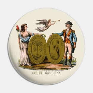 1876 South Carolina Coat of Arms Pin