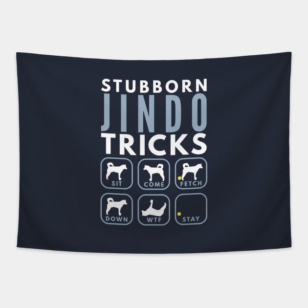 Stubborn Korean Jindo Dog Tricks - Dog Training Tapestry by DoggyStyles