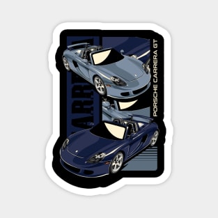 Retro Porsche Carrera GT Magnet