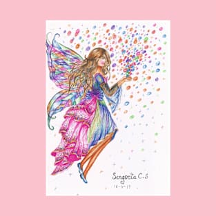 fairy of colors- pen art T-Shirt