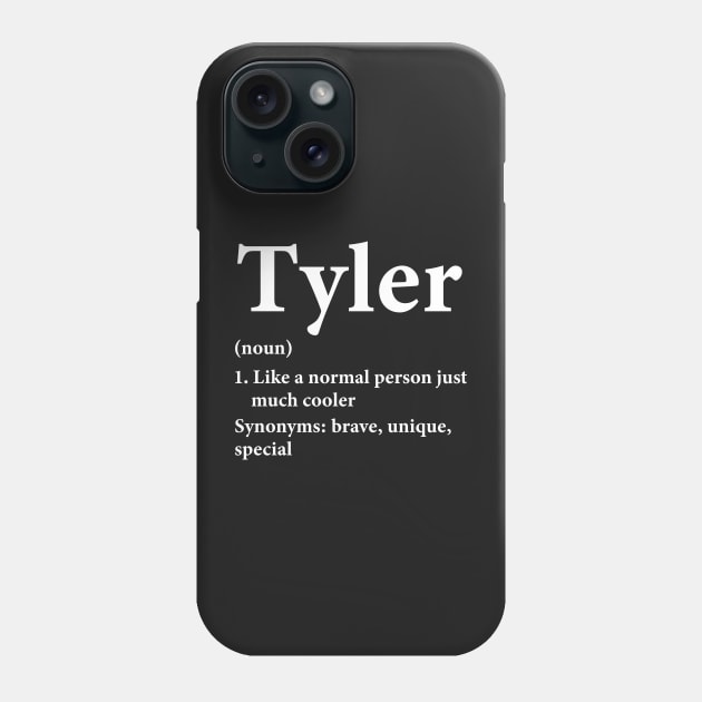 Tyler Name Definition Funny Personalized Phone Case by HawaiPlus