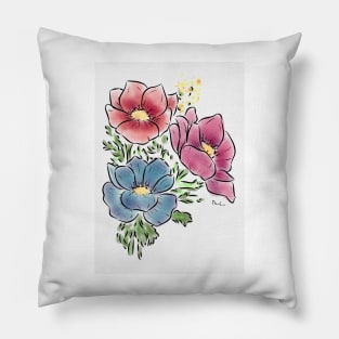 Anemone flower Pillow